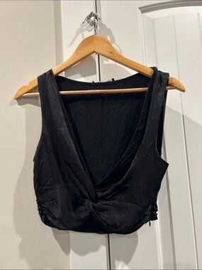Zara Black Twist-Front Camisole